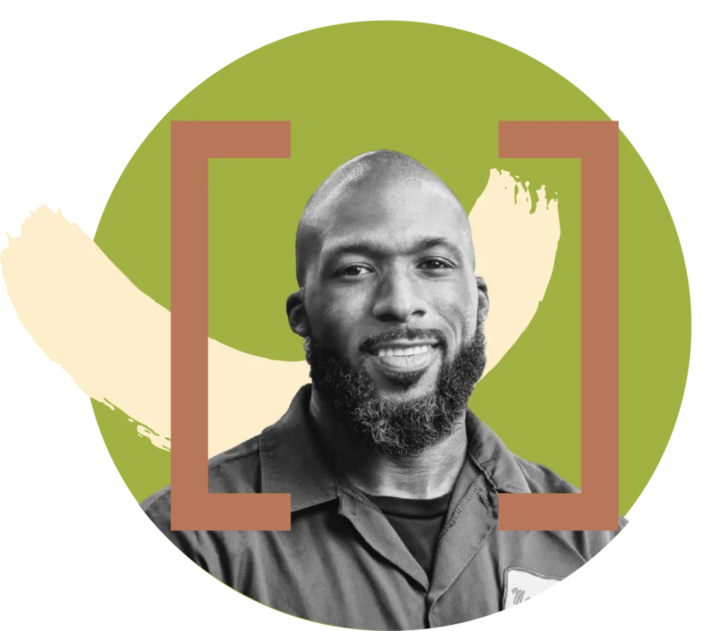 Portrait of Dionis Harvey, founder of Chicago Body Shop, a South Side wellness and fitness studio.